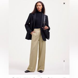 The Harlow wide-leg pant in drapey twill